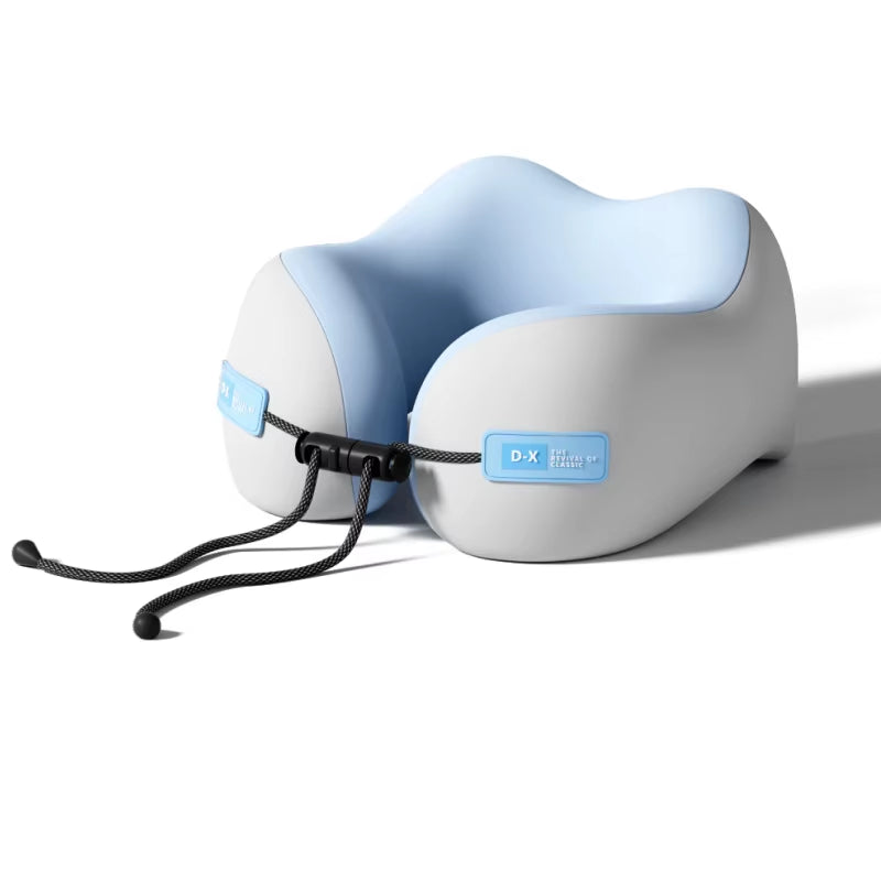 U-Shaped Memory Foam Neck Pillow for Travel and Sleep - Massage Support for Cervical Health and Comfort
