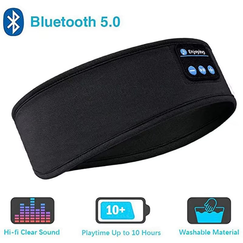 Bluetooth Sleep Headphones Eye Mask - Comfortable Wireless Music Earphones for Restful Nights