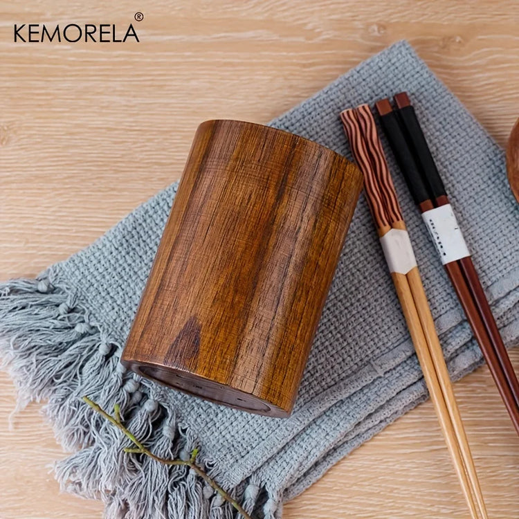 1PCS Kitchen Utensil Holder Chopstick Cage Wooden Kitchen Utensil Holder Chopsticks Storage Holders Kitchen Supplies