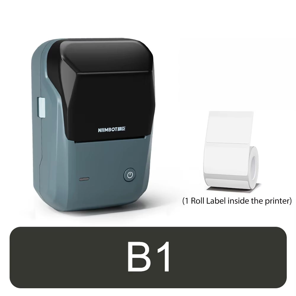 B21 Portable Thermal Printer - Wireless 1500mAh Bluetooth Sticker Maker for Clothing and Jewelry Labels