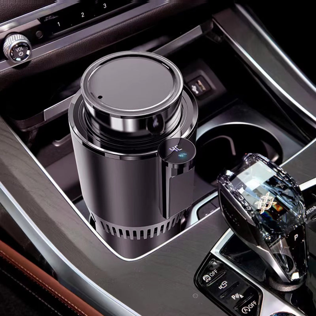 Ultimate Portable Car Beverage Warmer & Cooler – Mini Refrigerator for Drinks & Coffee On-the-Go!