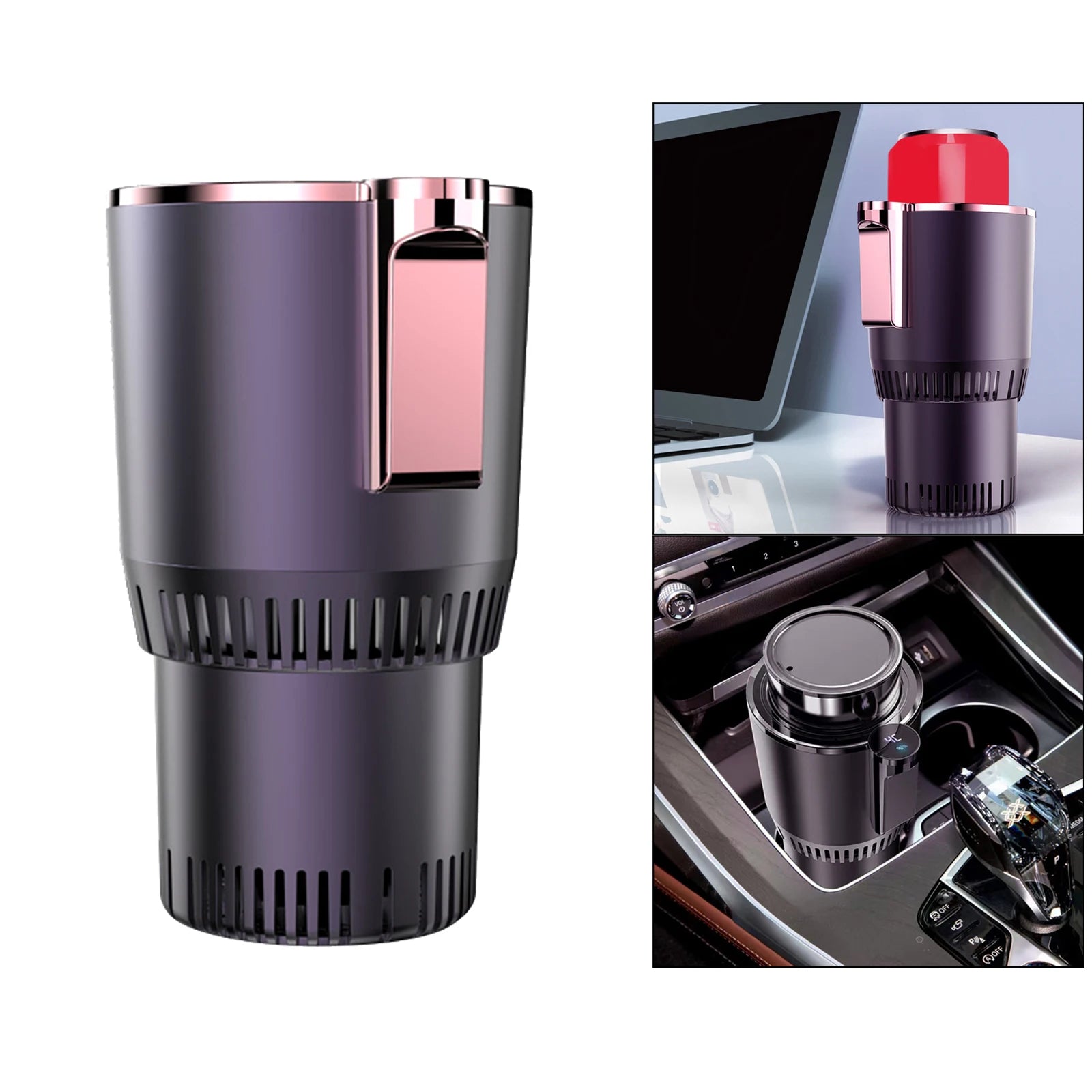 Ultimate Portable Car Beverage Warmer & Cooler – Mini Refrigerator for Drinks & Coffee On-the-Go!