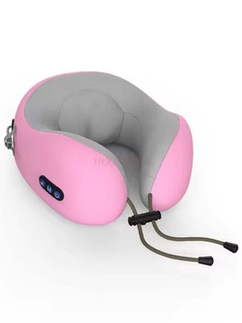 Cervical Osteochondrosis Electric U-Shaped Neck Pillow for Travel and Aircraft Use