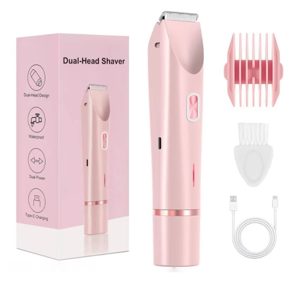 Effortless Hair Removal for Women - Rechargeable Electric Razor for Smooth Skin on Face, Legs, and Bikini Area