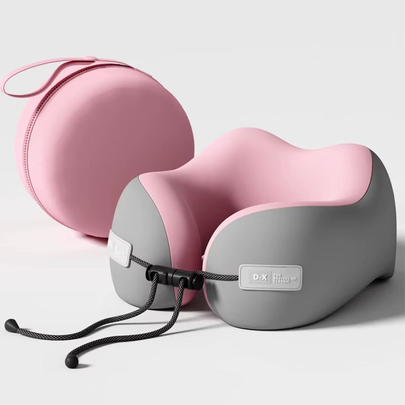 U-Shaped Memory Foam Neck Pillow for Travel and Sleep - Massage Support for Cervical Health and Comfort