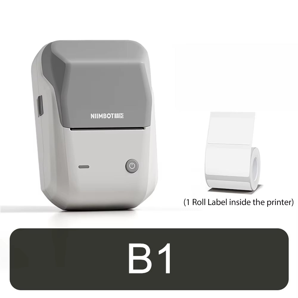 B21 Portable Thermal Printer - Wireless 1500mAh Bluetooth Sticker Maker for Clothing and Jewelry Labels