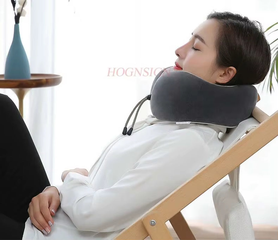 Cervical Osteochondrosis Electric U-Shaped Neck Pillow for Travel and Aircraft Use