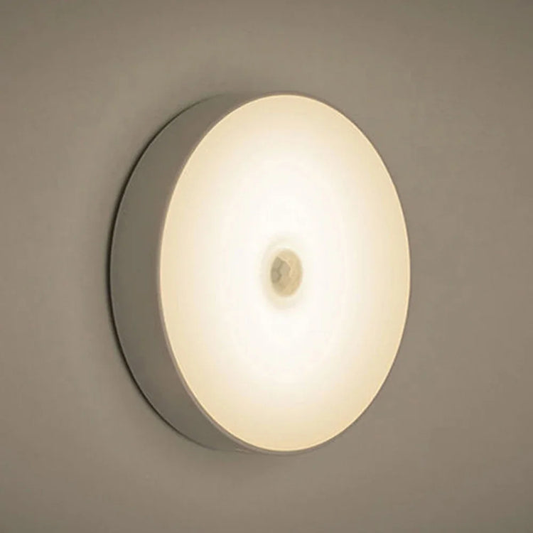 USB Rechargeable LED Night Light Motion Sensor Magnetic Wireless Lamp, Warm White No Flicker for Closet Bed Cabinet