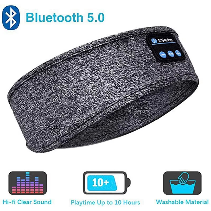Bluetooth Sleep Headphones Eye Mask - Comfortable Wireless Music Earphones for Restful Nights