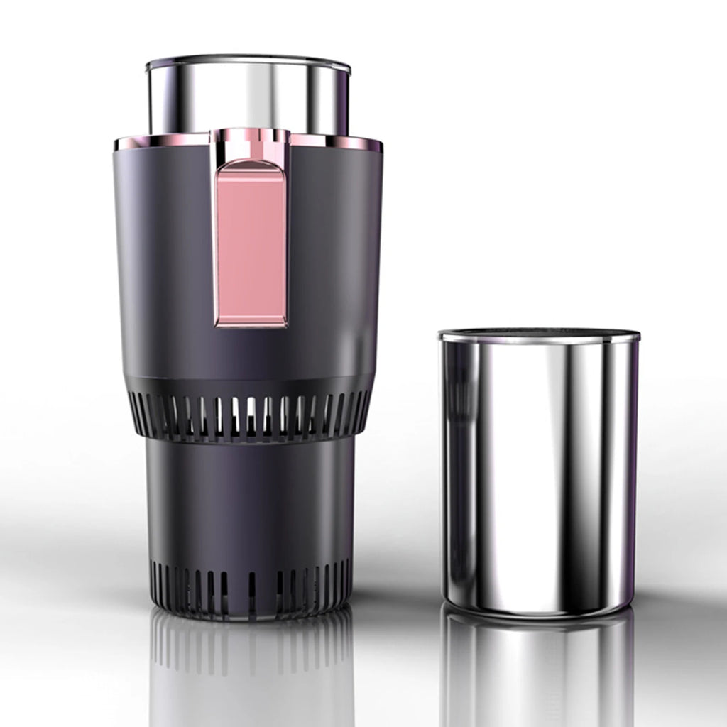 Ultimate Portable Car Beverage Warmer & Cooler – Mini Refrigerator for Drinks & Coffee On-the-Go!