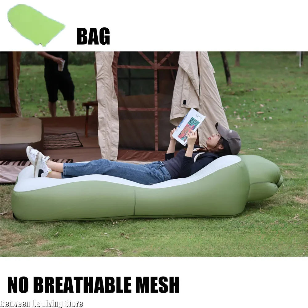 Ultimate Inflatable Outdoor Sofa and Folding Chair - Your Go-To Bean Bag for Relaxation by the Pool, Beach, and Campsite