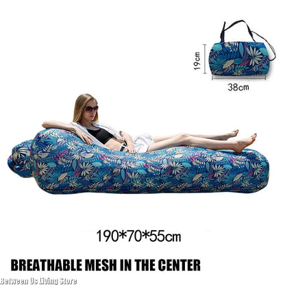 Ultimate Inflatable Outdoor Sofa and Folding Chair - Your Go-To Bean Bag for Relaxation by the Pool, Beach, and Campsite