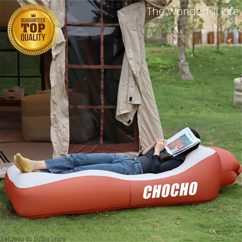 Ultimate Inflatable Outdoor Sofa and Folding Chair - Your Go-To Bean Bag for Relaxation by the Pool, Beach, and Campsite