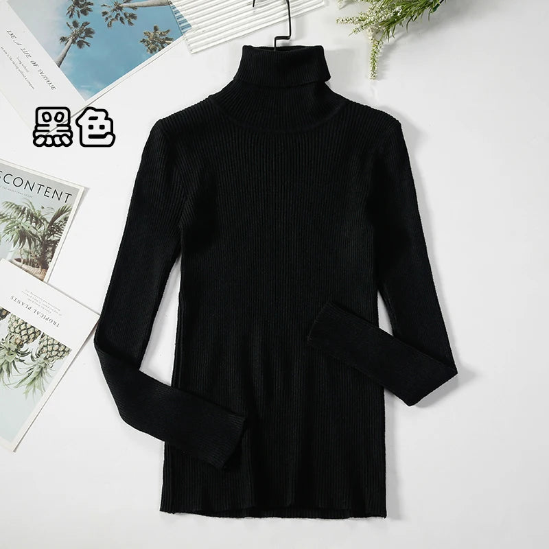 Elevate Your Autumn Wardrobe with Our Stylish Turtleneck Pullover Sweater for Women