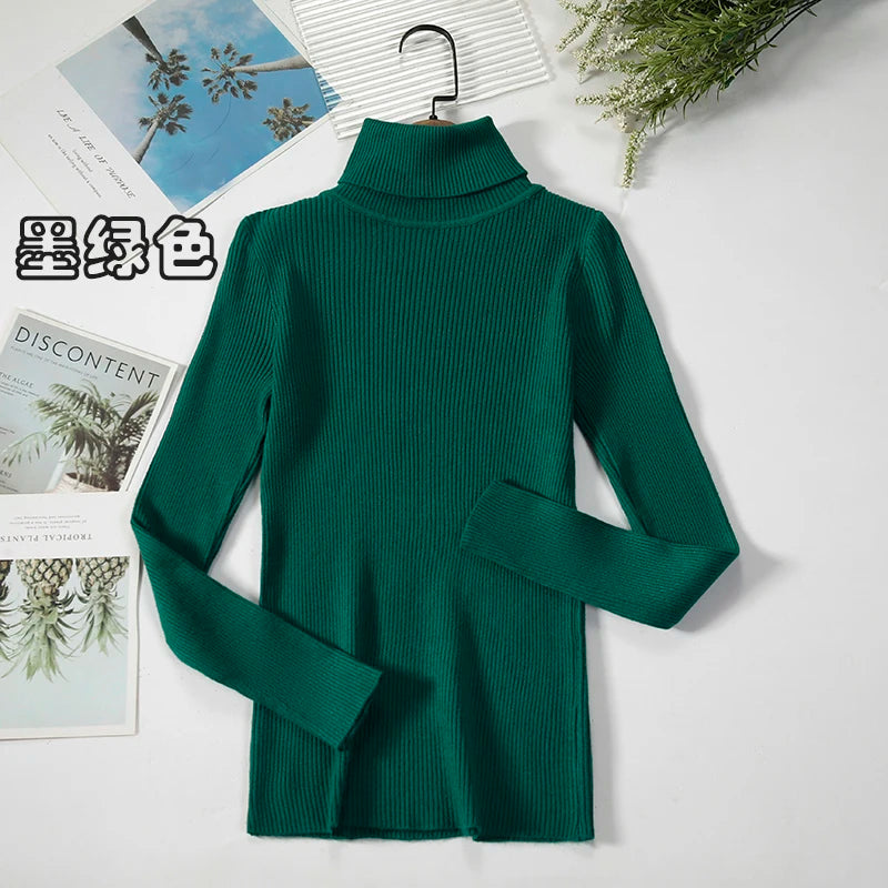 Elevate Your Autumn Wardrobe with Our Stylish Turtleneck Pullover Sweater for Women