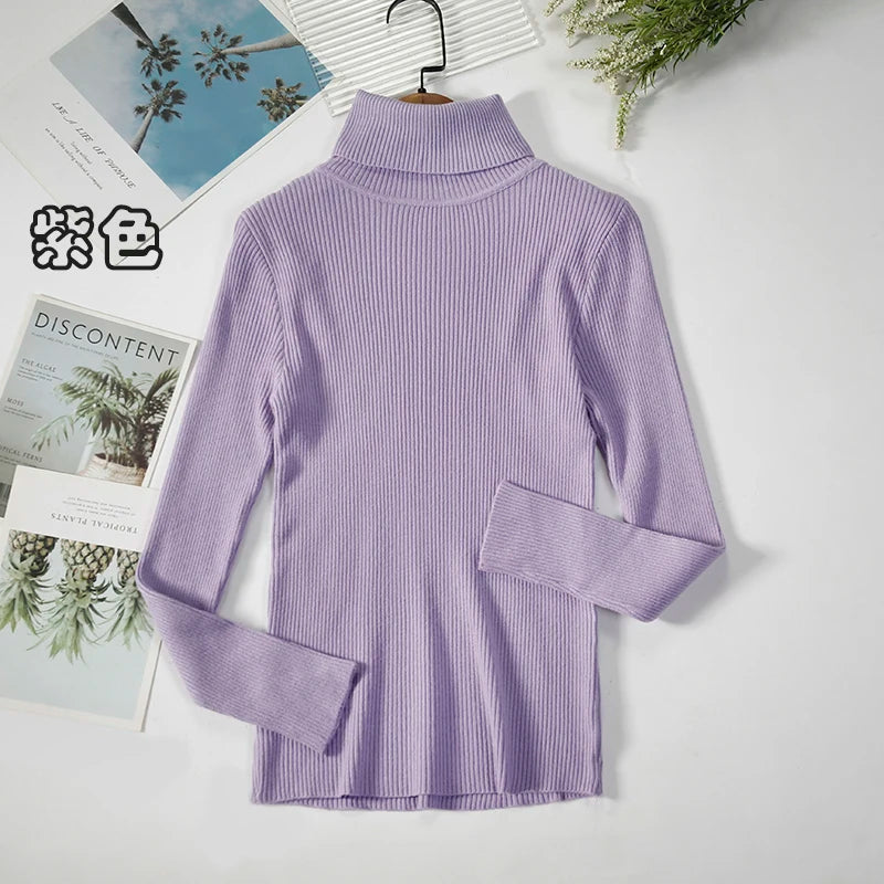 Elevate Your Autumn Wardrobe with Our Stylish Turtleneck Pullover Sweater for Women