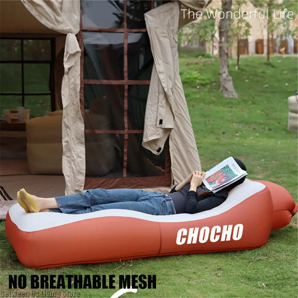 Ultimate Inflatable Outdoor Sofa and Folding Chair - Your Go-To Bean Bag for Relaxation by the Pool, Beach, and Campsite