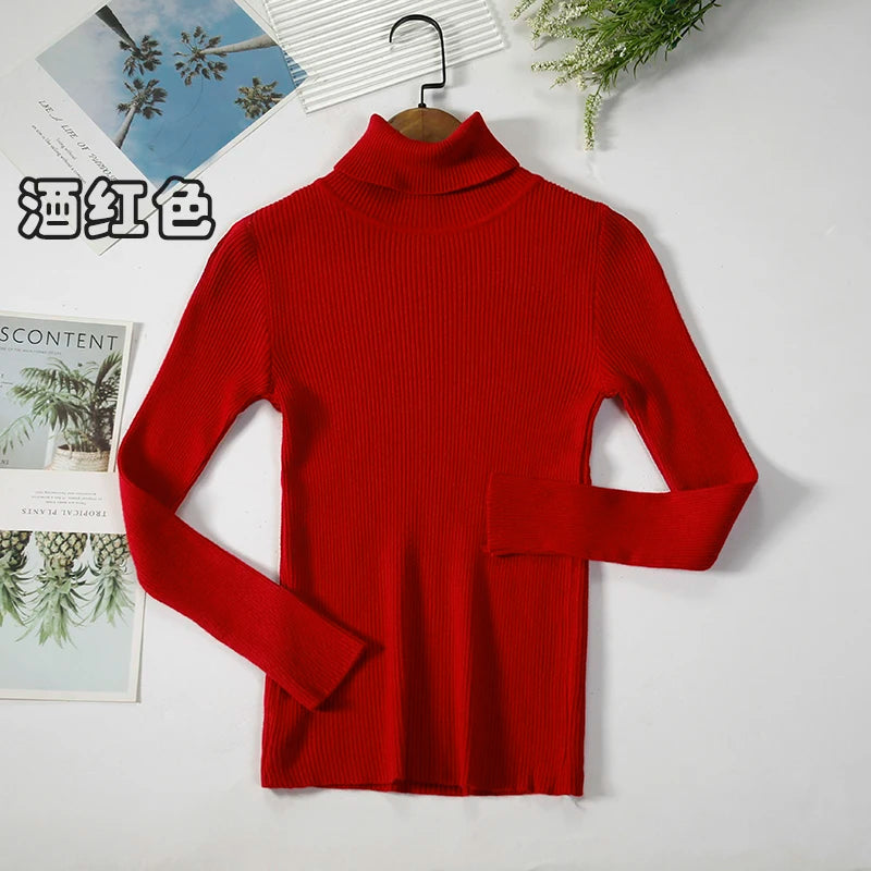 Elevate Your Autumn Wardrobe with Our Stylish Turtleneck Pullover Sweater for Women