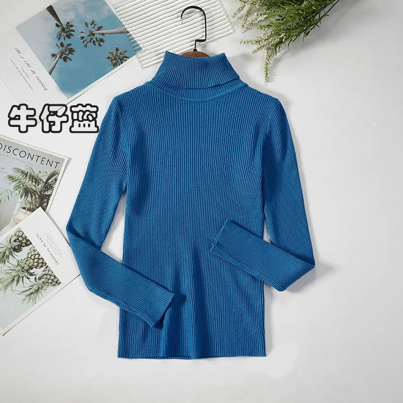 Elevate Your Autumn Wardrobe with Our Stylish Turtleneck Pullover Sweater for Women
