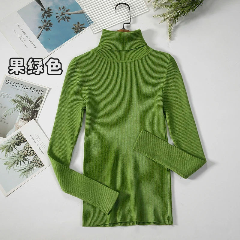 Elevate Your Autumn Wardrobe with Our Stylish Turtleneck Pullover Sweater for Women