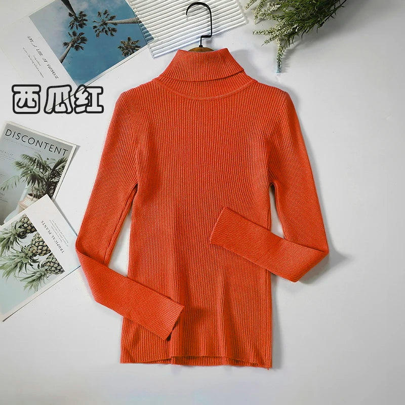 Elevate Your Autumn Wardrobe with Our Stylish Turtleneck Pullover Sweater for Women