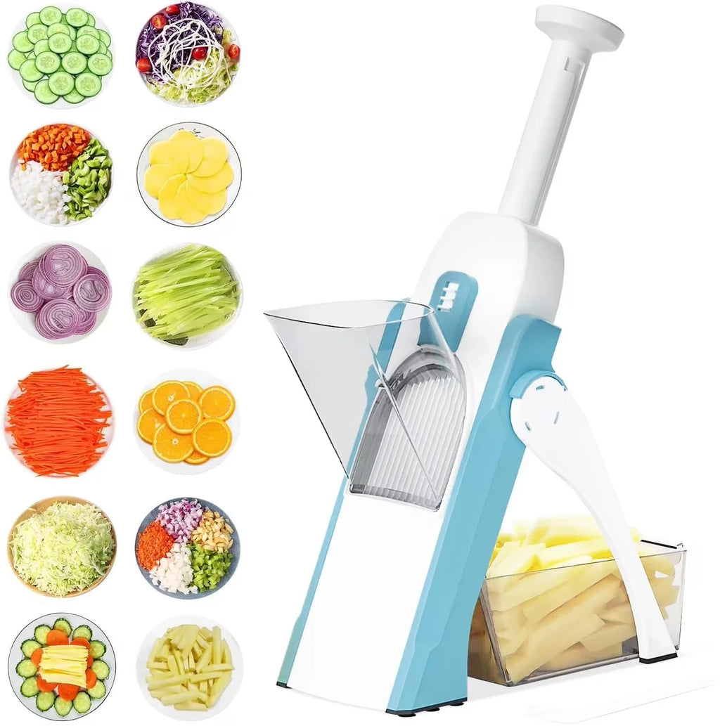 Revolutionize Your Cooking with the 5-in-1 Multifunctional Vegetable Cutter - Effortlessly Grate, Slice, and Dice!