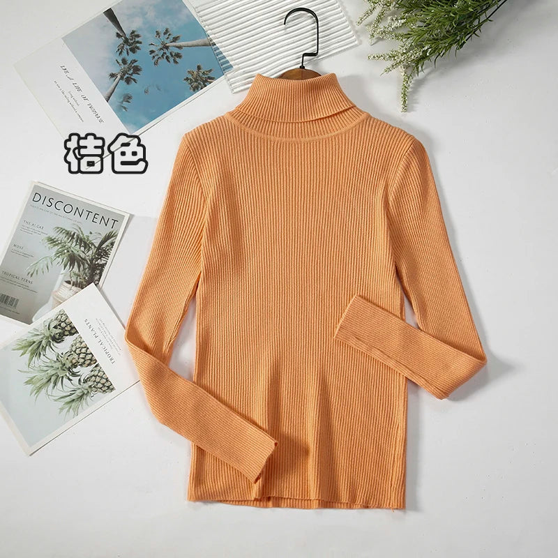 Elevate Your Autumn Wardrobe with Our Stylish Turtleneck Pullover Sweater for Women