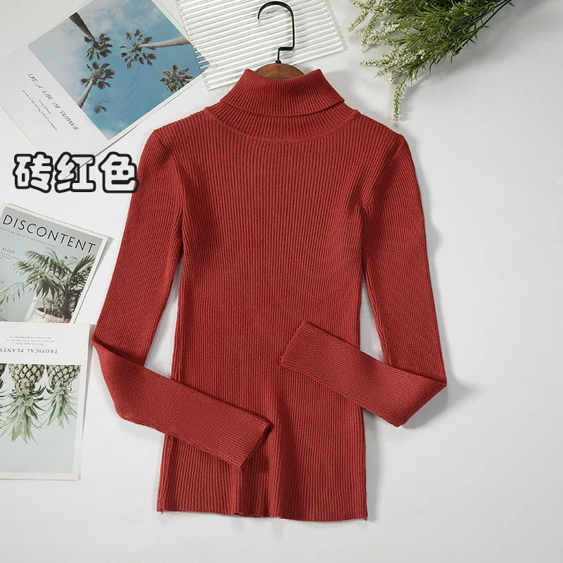 Elevate Your Autumn Wardrobe with Our Stylish Turtleneck Pullover Sweater for Women