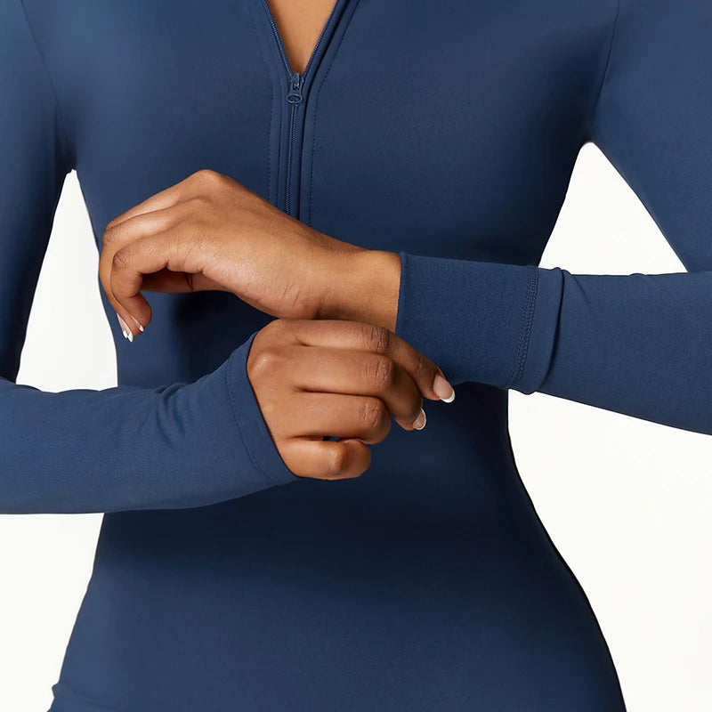 Cozy Up in Style: Winter Plush Fleece Yoga Jumpsuit for Women - Perfect for Fitness & Leisure!