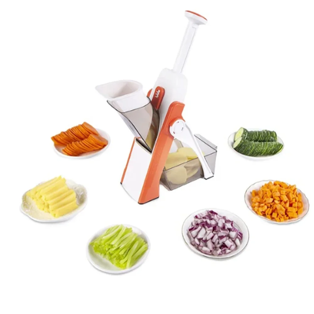 Revolutionize Your Cooking with the 5-in-1 Multifunctional Vegetable Cutter - Effortlessly Grate, Slice, and Dice!