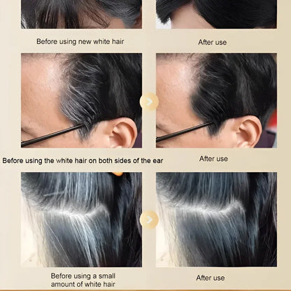 Instant Black Cover Waterproof Hair Dye Stick - Effortless Gray Hair Concealer for a Flawless Hairline