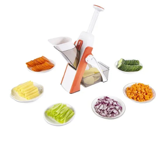 Revolutionize Your Cooking with the 5-in-1 Multifunctional Vegetable Cutter - Effortlessly Grate, Slice, and Dice!