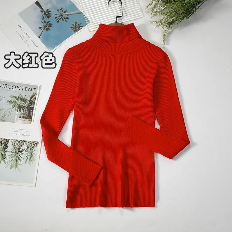 Elevate Your Autumn Wardrobe with Our Stylish Turtleneck Pullover Sweater for Women