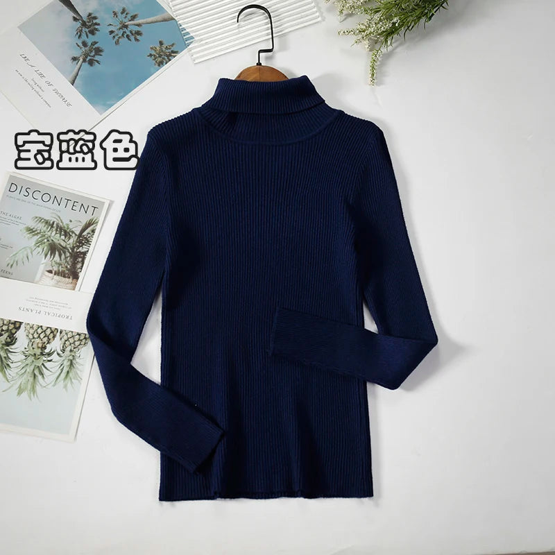 Elevate Your Autumn Wardrobe with Our Stylish Turtleneck Pullover Sweater for Women