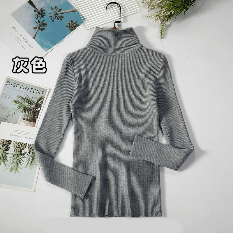 Elevate Your Autumn Wardrobe with Our Stylish Turtleneck Pullover Sweater for Women