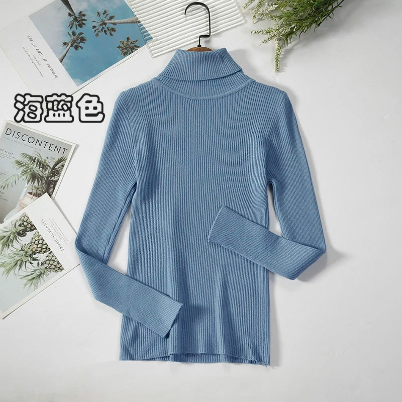 Elevate Your Autumn Wardrobe with Our Stylish Turtleneck Pullover Sweater for Women