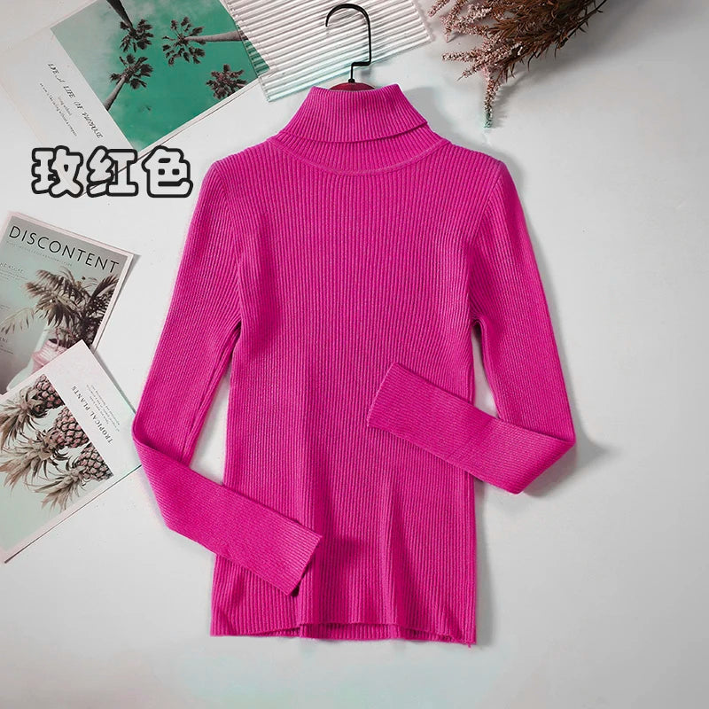 Elevate Your Autumn Wardrobe with Our Stylish Turtleneck Pullover Sweater for Women