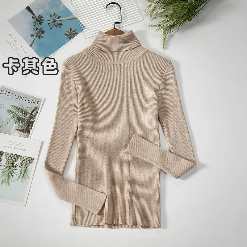 Elevate Your Autumn Wardrobe with Our Stylish Turtleneck Pullover Sweater for Women