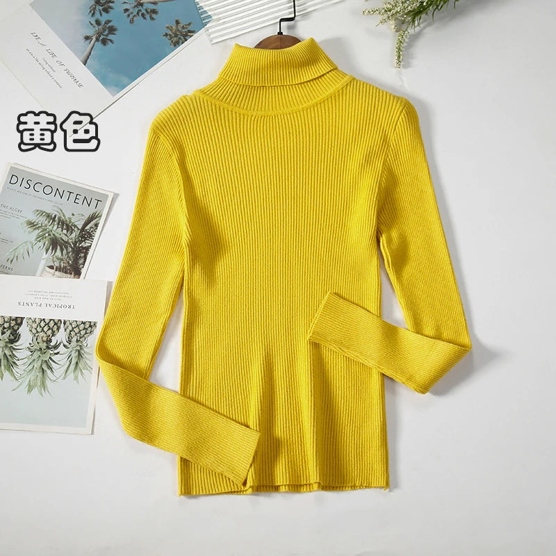 Elevate Your Autumn Wardrobe with Our Stylish Turtleneck Pullover Sweater for Women