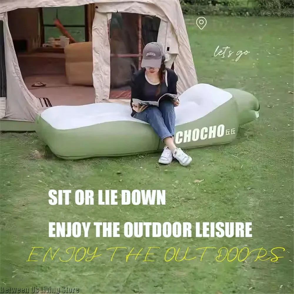 Ultimate Inflatable Outdoor Sofa and Folding Chair - Your Go-To Bean Bag for Relaxation by the Pool, Beach, and Campsite