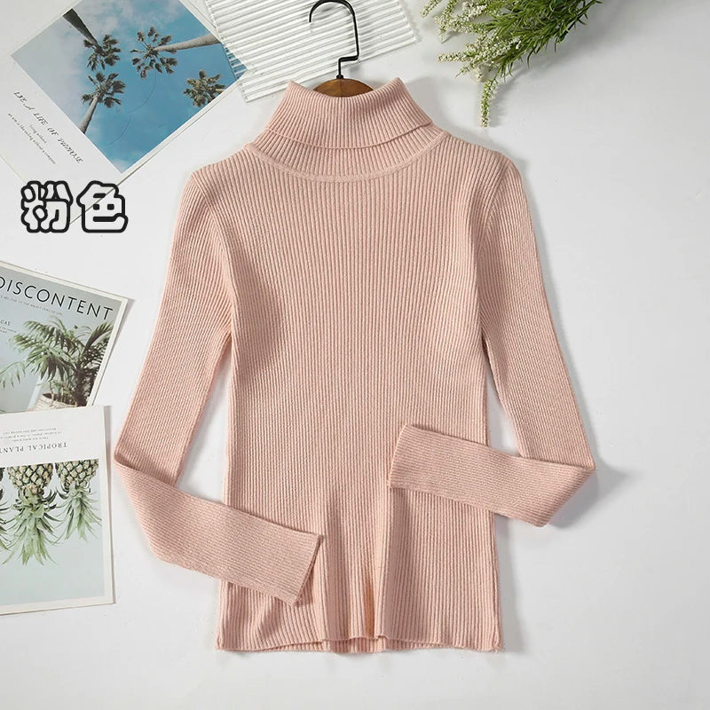 Elevate Your Autumn Wardrobe with Our Stylish Turtleneck Pullover Sweater for Women
