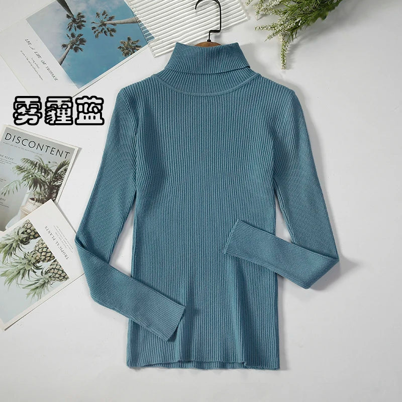 Elevate Your Autumn Wardrobe with Our Stylish Turtleneck Pullover Sweater for Women