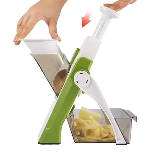 Revolutionize Your Cooking with the 5-in-1 Multifunctional Vegetable Cutter - Effortlessly Grate, Slice, and Dice!