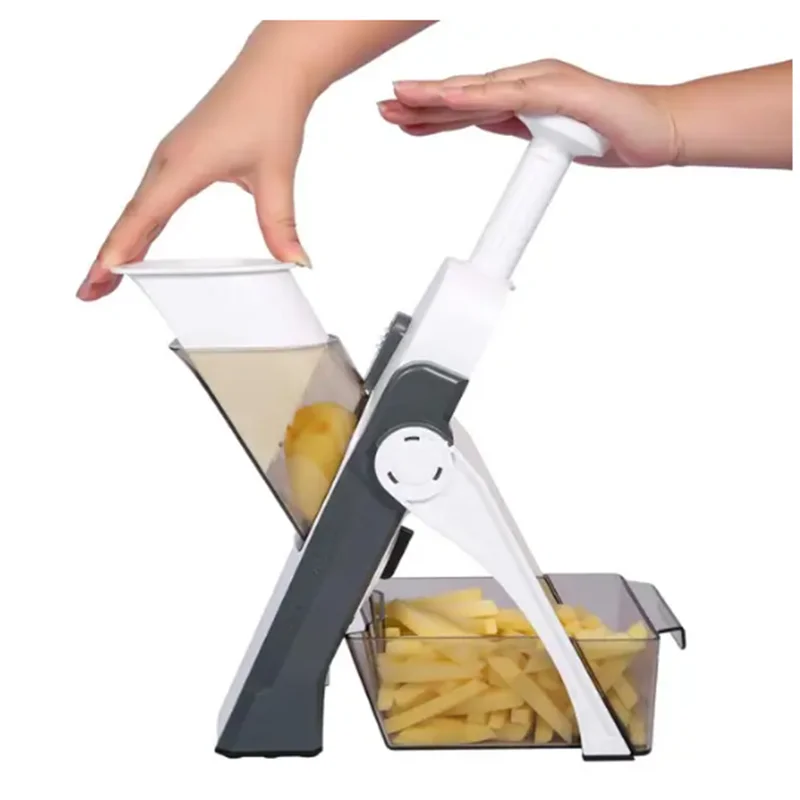Revolutionize Your Cooking with the 5-in-1 Multifunctional Vegetable Cutter - Effortlessly Grate, Slice, and Dice!