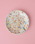 Handmade Ceramic Ginger Grater Plate: Carnaval Design Kitchen Utensil