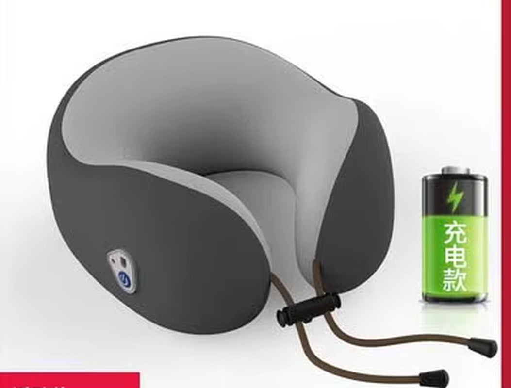 Cervical Osteochondrosis Electric U-Shaped Neck Pillow for Travel and Aircraft Use