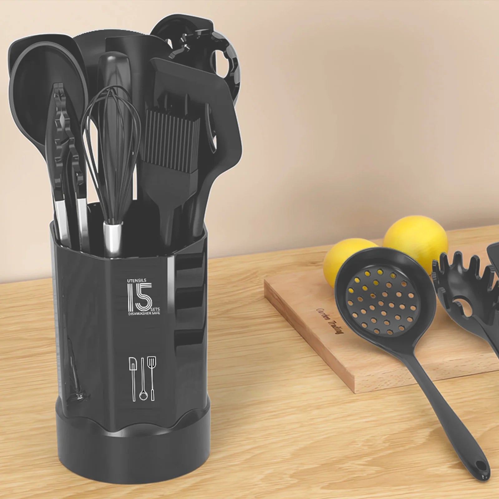 Ultimate Silicone Cooking Utensil Set - 14 Essential Heat-Resistant Tools for Nonstick Cookware, BPA-Free & Dishwasher Safe - Perfect for Every Kitchen!