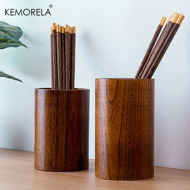 1PCS Kitchen Utensil Holder Chopstick Cage Wooden Kitchen Utensil Holder Chopsticks Storage Holders Kitchen Supplies