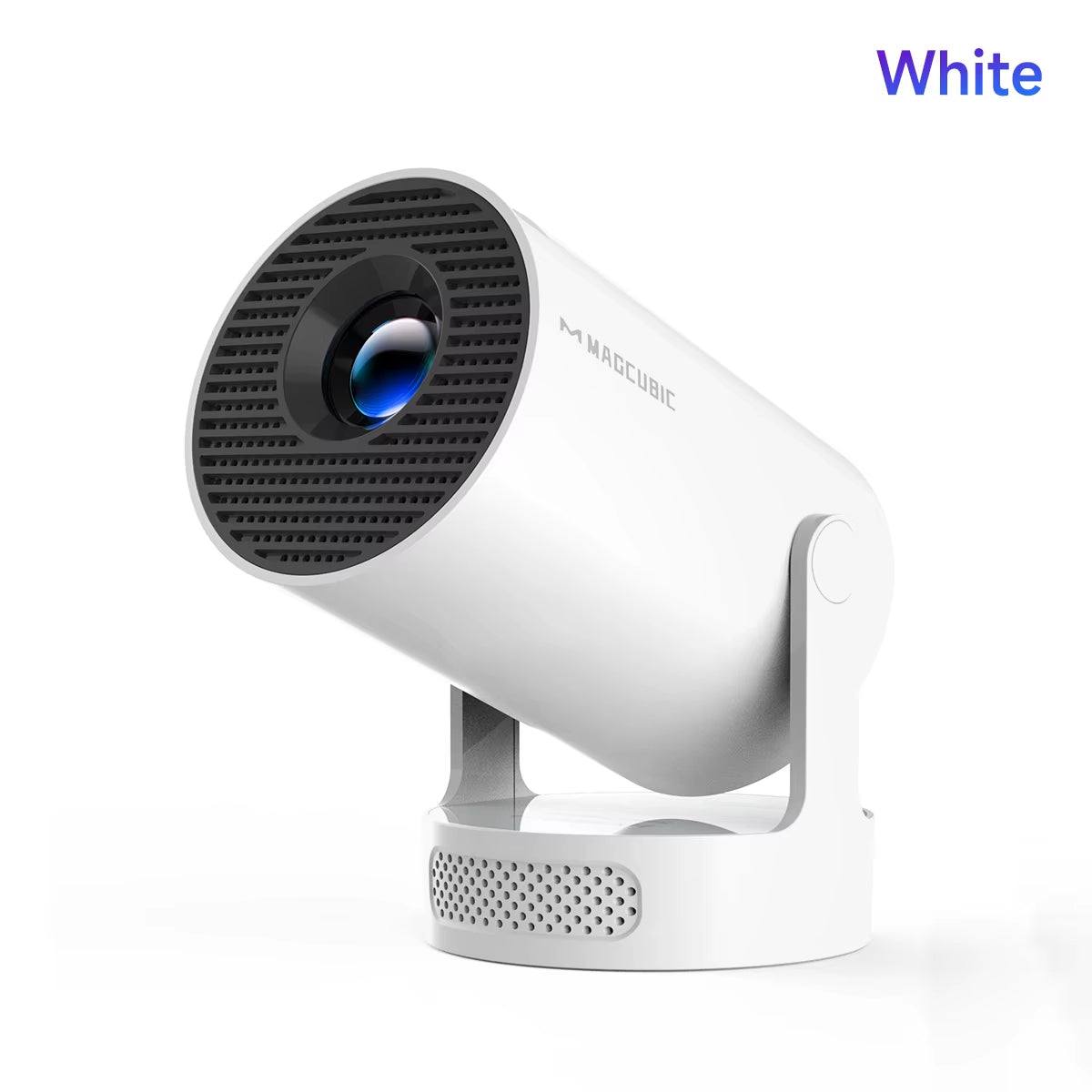 8K HY300 Pro Projector with Integrated 5W Speaker, 1280x720P Resolution, Android 14, 8000 Lumens Brightness, WiFi 6, Bluetooth 5.4, Portable Outdoor Design