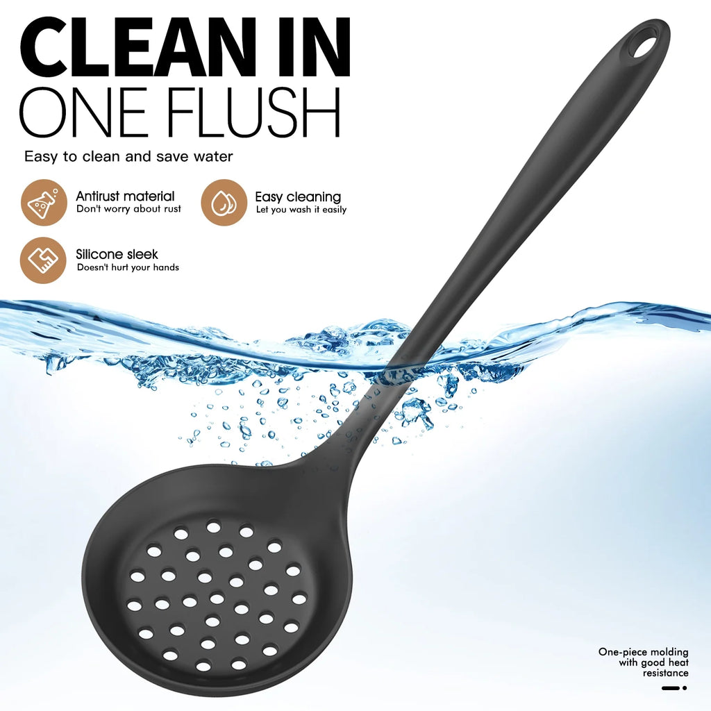 Ultimate Silicone Cooking Utensil Set - 14 Essential Heat-Resistant Tools for Nonstick Cookware, BPA-Free & Dishwasher Safe - Perfect for Every Kitchen!